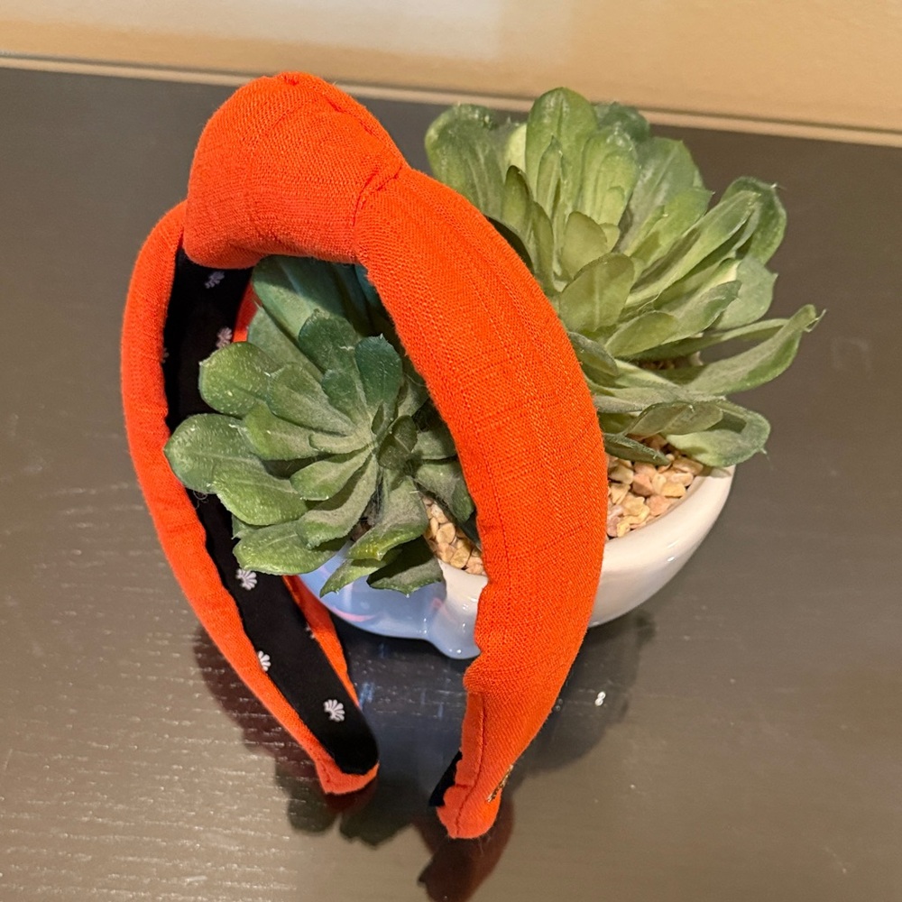 Lele Sadoughi Bold Orange Headband